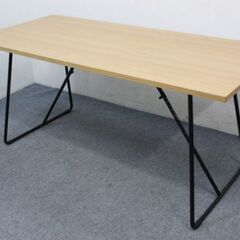 無印良品 折りたたみテーブル 幅160cm オーク材 省スペースに収納 MUJI 