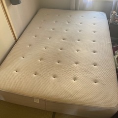 定価10万 IKEA ダブルマットレス+ベッドすのこ　差し上げます