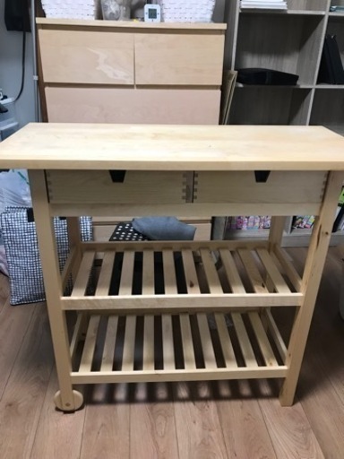 Ikea キッチンシェルフ Sawaraaa 新江古田の収納家具 棚 シェルフ の中古あげます 譲ります ジモティーで不用品の処分