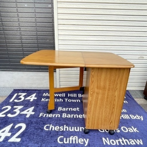 折りたたみテーブル付き キッチンラック サイドテーブル的に J 十三のその他の中古あげます 譲ります ジモティーで不用品の処分