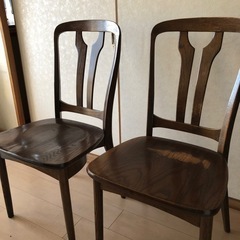 食卓テーブル用の椅子2脚