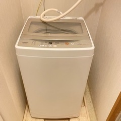 洗濯機　5kg 中古　2020年　ほぼ未使用　ES-GE6…