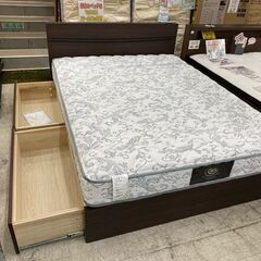 状態良し美品ベッド！【愛品館 江戸川店】サータ　ワイドダブルベッド　ベッド　「お問い合わせ番号 153-017737-007」