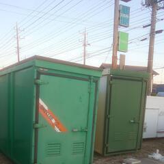 匝瑳市八日市場】バイク用コンテナ 格納式のスロープ付き 南京錠使用可