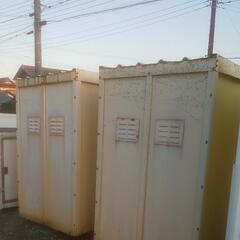 匝瑳市八日市場】バイク用コンテナ 格納式のスロープ付き 南京錠使用可