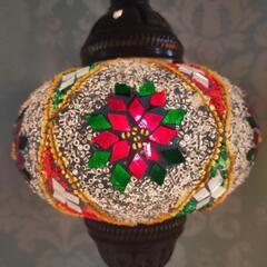 手作りガラス細工★トルコランプ★一点物★LED