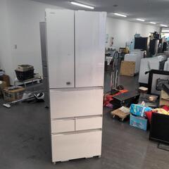 TOSHIBA　460L ガラストップ　冷凍冷蔵庫　2017年式　GR-K460FW