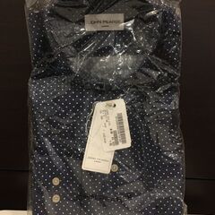 メンズワイシャツ　JOHN PEARSE ブルー系　水玉　M39-84