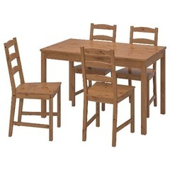 【ネット決済】IKEA ダイニングテーブルセット（テーブル、椅子×4）