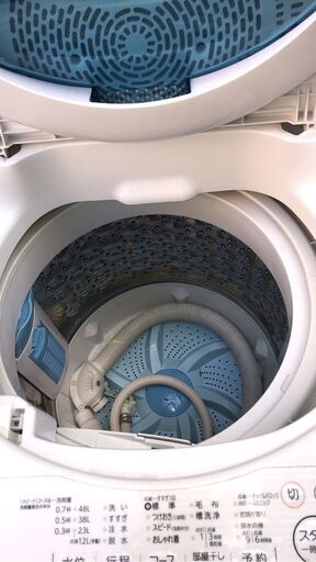 ☆中古 激安！！￥8,000！！＜目玉商品！＞TOSHIBA　東芝　5.0kg洗濯機　家電　2017年製　AW-5G5型　幅56cmｘ奥行58cmｘ高さ96cm　【BBK026】