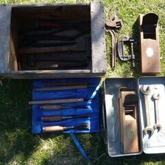 大工道具を含む古い工具
