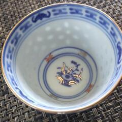 景徳鎮製蛍手煎茶碗