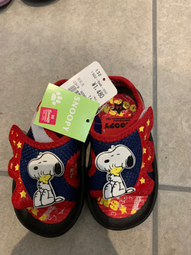 新品 タグ付き 子供用 スヌーピー サンダル 14cm ダブル咲のママ 宝塚の子供用品の中古あげます 譲ります ジモティーで不用品の処分