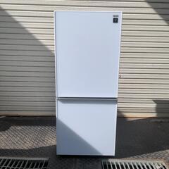 【ネット決済・配送可】SHARP　ガラスドア　冷蔵庫　137L ...