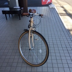 中古品 CAPTAIN STAG クロスバイク 鍵付き