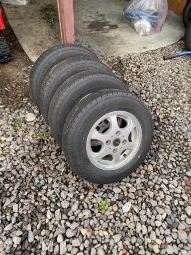 145R12 中古夏タイヤホイール4本set
