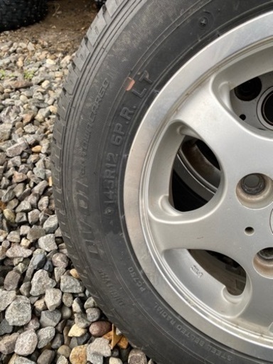 145R12 中古夏タイヤホイール4本set