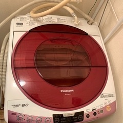 パナソニック　Panasonic 洗濯機　8キロ 風乾燥付き　P...