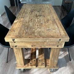 クラッシュゲート★受注輸入ダイニングテーブル、作業台