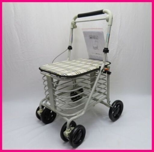 【新品】腰かけ付カートシルバーカート定価17,800円のお品をお安くお譲りいたします！！