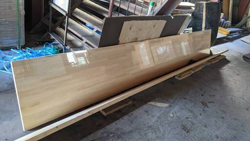 集成材 B品 ﾗｼﾞｱﾀﾊﾟｲﾝ 4200mmx25mmx600mm 1枚