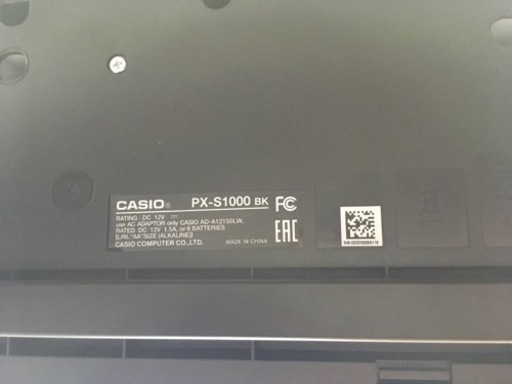 i416 CASIO PX-S1000BK 2020年製 カシオ 電子ピアノ 【公式通販】