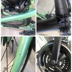 売切□新車☆最後の1台 アルミフレーム シマノ21段 クロスバイク
