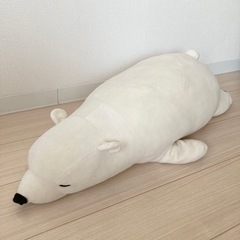 白くまの抱き枕/ぬいぐるみ/全長約76cm