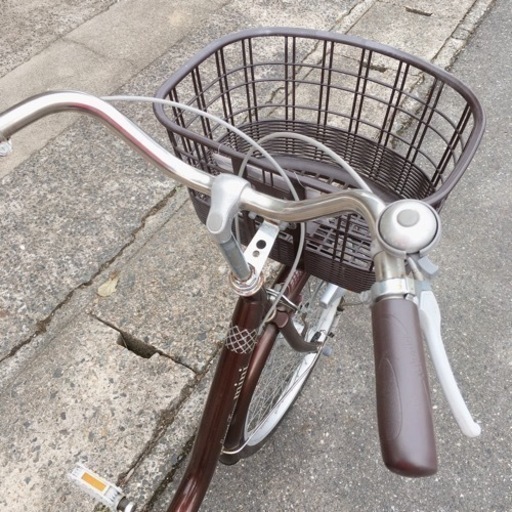 自転車✨ママチャリ✨タケダ 20インチ ブラウン✨鍵ありタイプ✨中古品