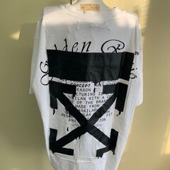 【Off-White】オフホワイト Tシャツ T-SHIRTSドリップアロー オーバーサイズ クルーネックTシャツ メンズ