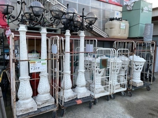 ☆中古品　灯篭(灯篭) 11台セット(大:4台 小:7台)☆