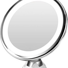 【ネット決済・配送可】【新品未使用】LED化粧鏡 拡大鏡 浴室鏡...