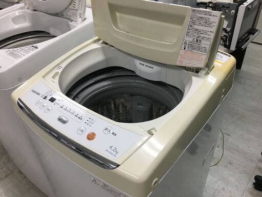 洗濯機の分解クリーニング行っています！配送設置込み！東芝4.2K洗濯機　2014年製　分解クリーニング済み！