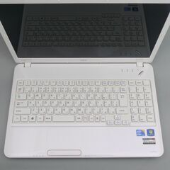 ホワイト ノートパソコン 中古良品 15型 NEC LaVie PC-LS550CS6W Core