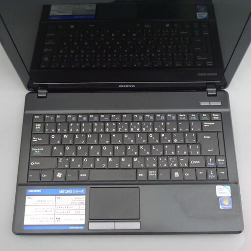 送料無料 1台限定 ノートパソコン 中古良品 13.3型 ONKYO M513A3 Celeron 4GB 無線LAN DVDRW Windows10 Office 初心者向け 即使用可 中古美品 ホワイト ノートパソコン 13.3型 ワイド液晶 ONKYO