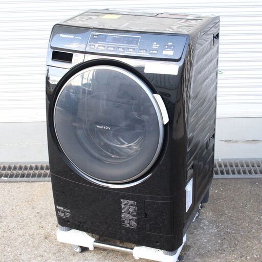 T997)【訳あり】Panasonic6.0kg 乾燥3.0kg 2011年製 左開き コモンブラック 6kg NA-VD200L プチ ドラム式電気洗濯乾燥機 パナソニック 家電