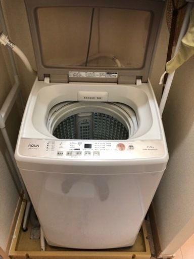 洗濯機！AQUA 2019年式　AQW-GV70G(W)