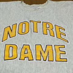 80s トリコタグ ノートルダム大学 カレッジトレーナー　リバースウィーブ メンズ XXL ノートルダム大学のカレッジトレーナー 80s トリコタグ ノートルダム大学 カレッジトレーナー リバース