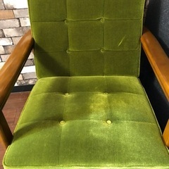 カリモク60 Kチェア 1シーター モケットグリーン
