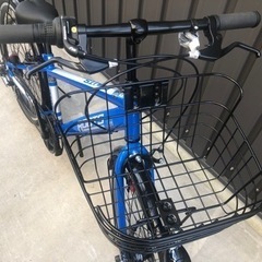 新車🌸半額！ジュニア クロスバイク ルーツJ　24インチ LEDオートライト　シマノ6段変速 ブルー