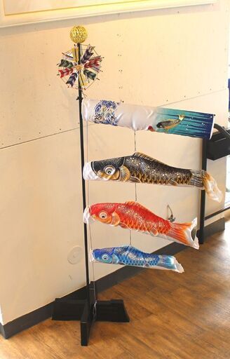 (Y)北大前! 札幌 引取 福仙 室内用 鯉のぼりセット【銀河】H162cm 小型サイズ/コンパクト/収納可能 春分 行事用品
