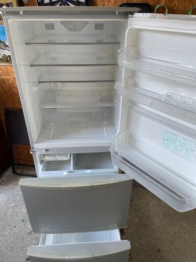 P3113　シャープ　３４５L　2010年　3ドア冷蔵庫　両開き P3113 シャープ 345L 2010年 3ドア冷蔵庫 両開き