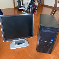 デスクトップパソコンパーツ と 旧型モニタのセット