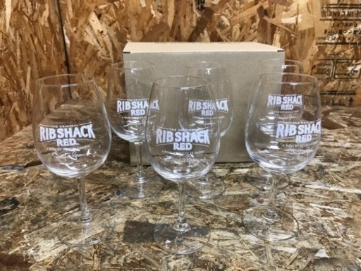 (5378-0) 未使用 RIB SHACK RED リブ シャック レッド ワイングラス 6個セット 1箱 厨房機器 飲食店 店舗
