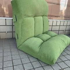 【ネット決済】本日掲載終了！ニトリ厚みがしっかりある緑の座椅子