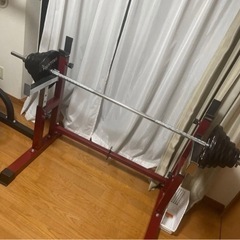 ベンチプレス、バーベル、セーフティバーセット