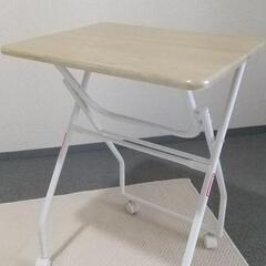 折り畳み ミニ テーブル 机  ナチュラル 【美品】