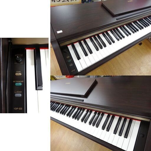 ヤマハ 電子ピアノ 88鍵盤 イス付き YAMAHA YDP-123 デジタルピアノ ダークローズウッド調 2005年製　西岡店