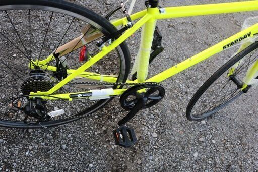 新車未使用展示車 700×25C クロス 蛍光イエロー 新車未使用展示車