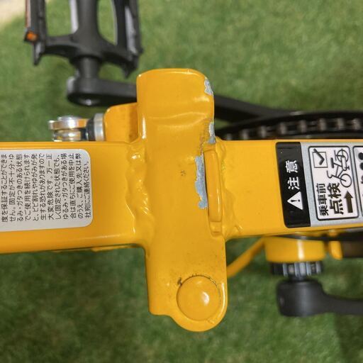 ■未使用車 HUMMER ハマー 20インチ 折り畳み電動アシスト自転車 6段ギア ブラック/イエロー 電動自転車 NX-HMF206◎